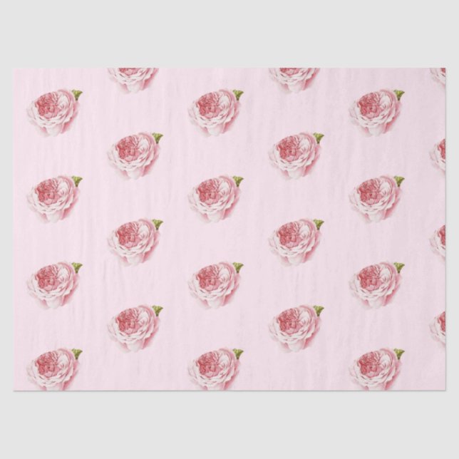 Romantische Rose Serie Design 17 Gewebepapier Seidenpapier (Vorderseite)