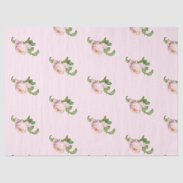 Romantische Rose Serie Design 19 Gewebepapier Seidenpapier (Vorderseite)