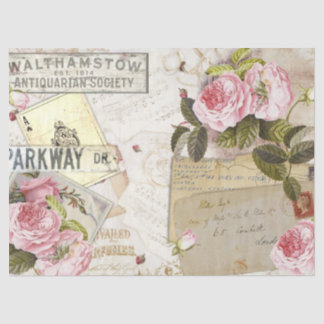 Romantische Rose Serie Design 3 Seidenpapier