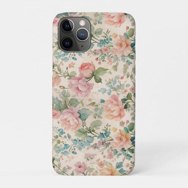 Romantische Rose Vintag Inspiriert Case-Mate iPhone Hülle (Rückseite)