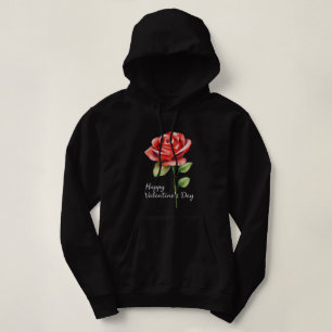 "Romantische Rose zum Valentinstag" Hoodie