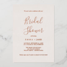 Romantische Roségoldfolie | Rosafarbene Hochzeitsd