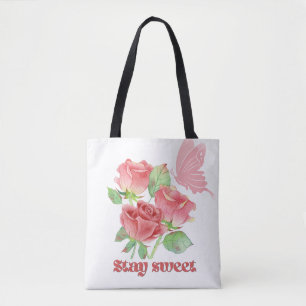 Romantische Rosen-Ästhetik-Tasche - Inspirierendes Tasche