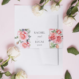Romantische Rosen Einladungsbanderole