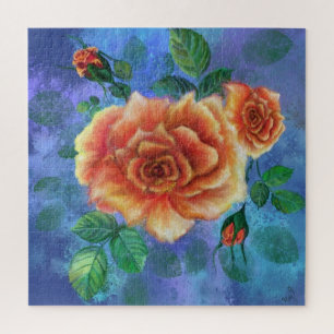 Romantische Rosen Puzzle - Vintage