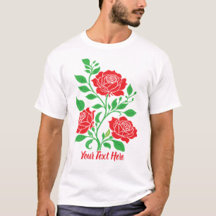 Romantische Rosenblume – Zeitlose Florale Kunst T-Shirt