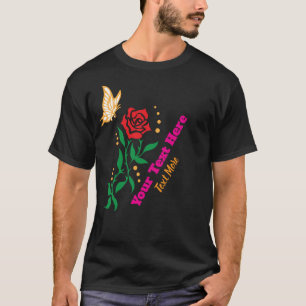 Romantische Rosenblume – Zeitlose Florale Kunst T-Shirt