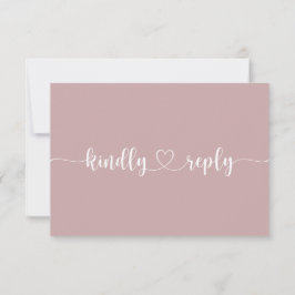 Romantische Roses Dusty Rose Wedding RSVP Invita Einladung