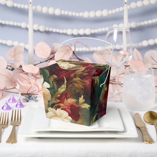 Romantische Rot-Weiß-Blume Brautparty Hochzeit Geschenkschachtel (Hochzeit)