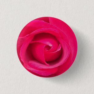 Romantische rote rosa Rose Button