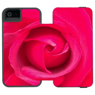 Romantische Rote Rosa Rose Incipio Watson™ iPhone 5 Geldbörsen Hülle