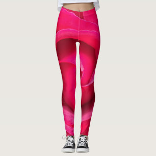 Romantische rote rosa Rose Leggings