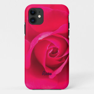 Romantische rote rosa Rose Personalisiert v2 Case-Mate iPhone Hülle