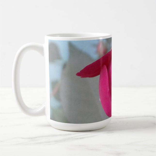 Romantische Rote Rose Classic Kaffeetasse (Links)