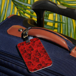 Romantische Rote Rose Gepäckanhänger