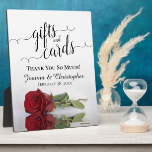 Romantische Rote Rose - Geschenke und Karten für H Fotoplatte