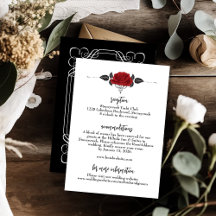 Romantische Rote Rose - Informationen zur Hochzeit