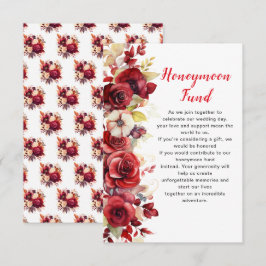 Romantische Rote Rosen Blumenzellenfond Begleitkarte