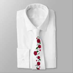 Romantische rote Rosen Krawatte