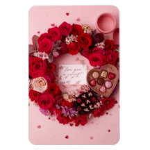 Romantische rote Rosen-personalisierte Valentins-H