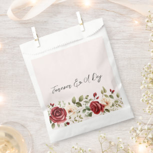 Romantische Rote Rosen Rosa Hochzeit Geschenktütchen