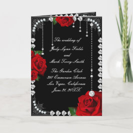 Romantische Rote Rosen und Karo-Hochzeiten Programm