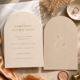 Romantische Sandbogen-Hochzeitseinladung Einladung