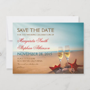 Romantische Save-the-Date-Karten für den Sonnenunt Save The Date
