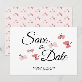 Romantische Schmetterlinge Pink retten die Daten