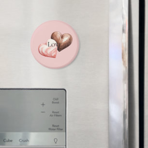 Romantische Schokolade Strawberry Herz Magnet