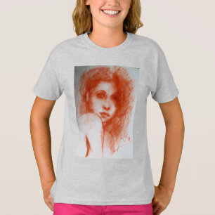 ROMANTISCHE SCHÖNHEIT / Frauenportrait in Sepia Br T-Shirt