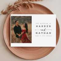 Romantische Schrift Foto QR-Code Hochzeit