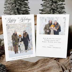 Romantische Schrift Happy Holidays Weihnachten 2 F