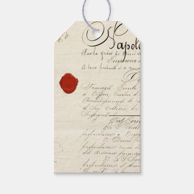 Romantische Schriftzeichen Geschenkanhänger (Vorderseite)