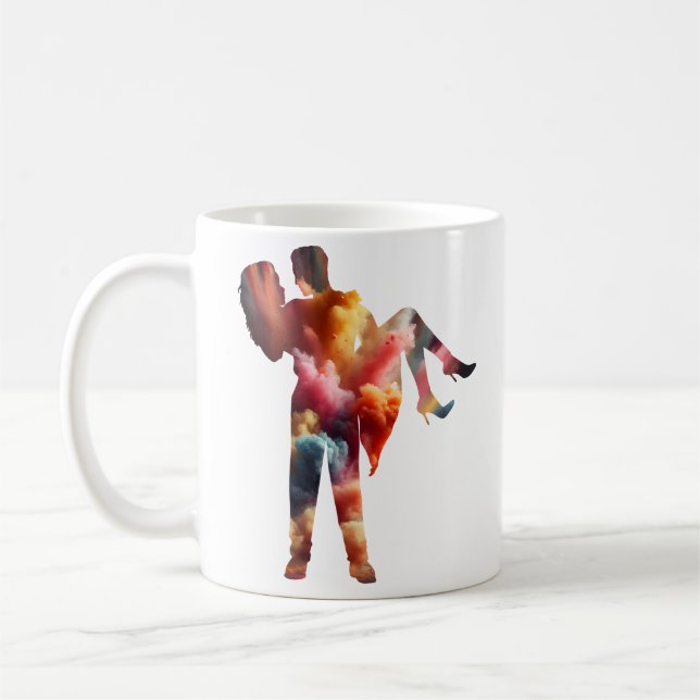Romantische Silhouette Liebe Explosion Tasse - Dyn (Links)