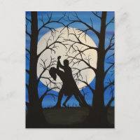 Romantische Silhouette-Tänzer