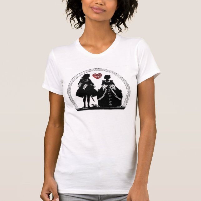Romantische Silhouetten T - Shirt (Vorderseite)