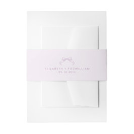 Romantische Sketched Bow Wedding Einladungsbanderole