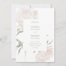 Romantische Soft Blush Pfingstrosen-Hochzeit