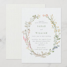 Romantische Sommerwiese Einladung