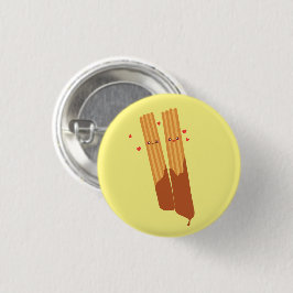 Romantische Spanische Churros mit Schokolade Button