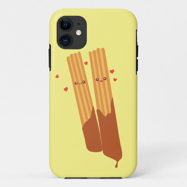Romantische Spanische Churros mit Schokolade Case-Mate iPhone Hülle (Rückseite)