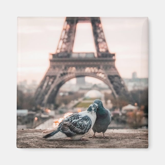 Romantische Stadt Paris Magnet (Vorne)
