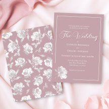 Romantische staubige Pink-Weiße-Floral-Hochzeit