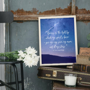 Romantische Sterne Zitat Poster