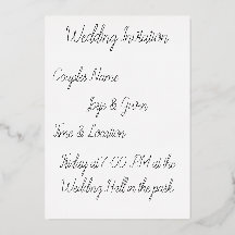 Romantische Sternennacht Brautpaar Hochzeitseinlad