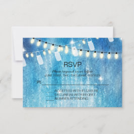 Romantische String Lights RSVP Cards