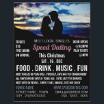 Romantische Szene, Speed Verabredet Event-Werbung Flyer<br><div class="desc">Romantische Szene,  Speed Verabredet Event-Werbung Flyer vom Business Card Store.</div>