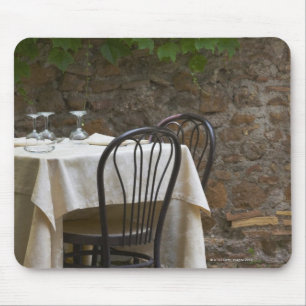 romantische Tabelle für zwei Mousepad