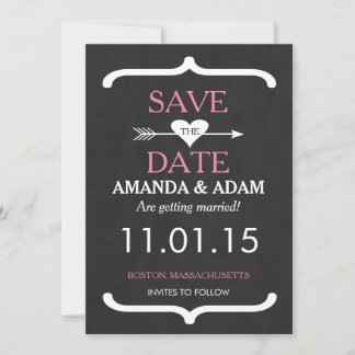 Romantische Tafel Save the Date Postkarte